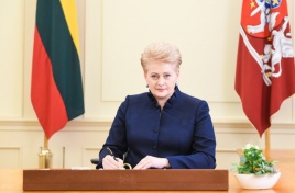 Prezidentė  Dalia Grybauskaitė. Prezidentės spaudos tarnybos nuotrauka