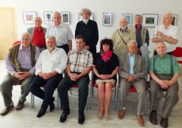 Po parodos atidarymo Albertas Vaidila (sėdi centre) su kolegomis žurnalistais. Autoriaus nuotrauka Po parodos atidarymo Albertas Vaidila (sėdi centre) su kolegomis žurnalistais. Autoriaus nuotrauka