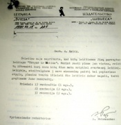 Raštas, užkirtęs kelią rašiniams pasirodyti. Autoriaus archyvo nuotrauka Raštas, užkirtęs kelią rašiniams pasirodyti. Autoriaus archyvo nuotrauka