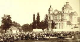 J.Čechavičius. Atlaidai prie Šv. Petro ir Povilo bažnyčios. 1870-1880. J.Čechavičius. Atlaidai prie Šv. Petro ir Povilo bažnyčios. 1870-1880.