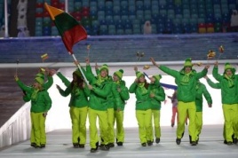 Žygiuoja Lietuvos olimpinė delegacija