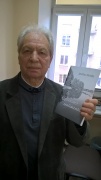 Ipolitas Skridla su savo nauja knyga. Vytauto Žeimanto nuotrauka