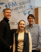 Iš kairės: Lukas Valeika, Gabriele Krulytė ir Rokas Simanavičius. Simono Butkaus nuotr Iš kairės: Lukas Valeika, Gabriele Krulytė ir Rokas Simanavičius. Simono Butkaus nuotr